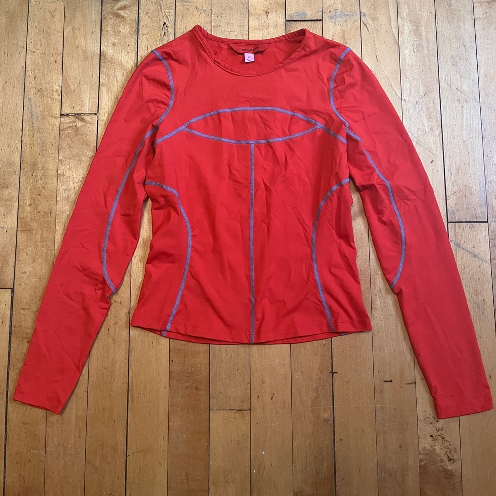 Eckhaus Latta Red Atomic Sport Long Sleeve